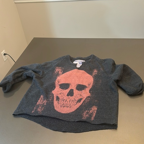 Black and Orange Skull Sweater - Picture 2 of 7